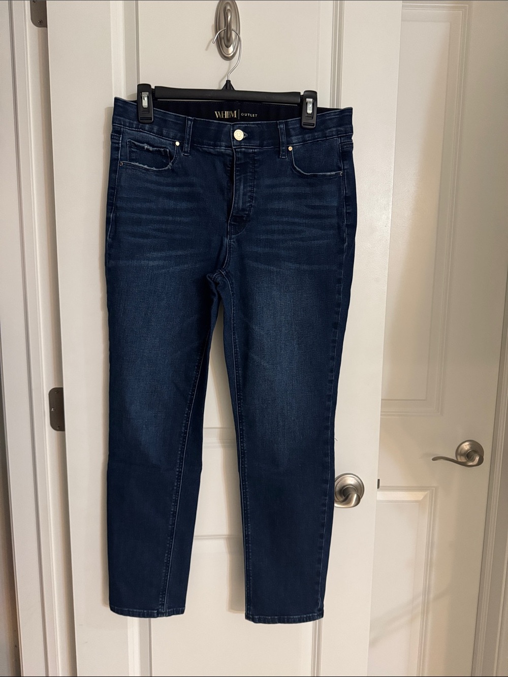 White House Black Market Dark Indigo Skinny Jeans